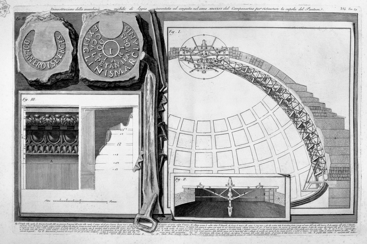 Pantheon, tav. XXIX da Francesco Piranesi