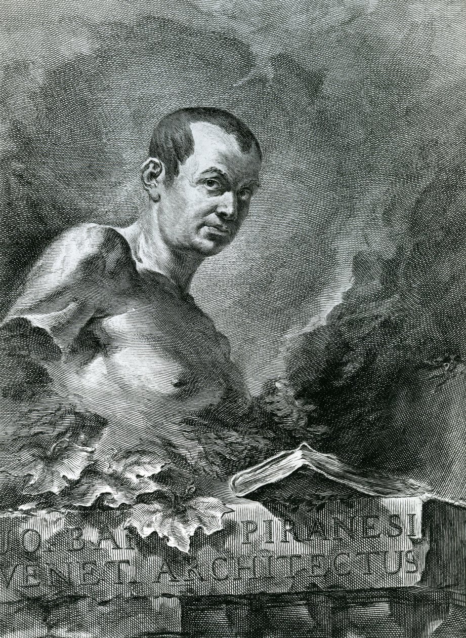 Ritratto di Giovanni Battista Piranesi, 1750 da Francesco Polanzani