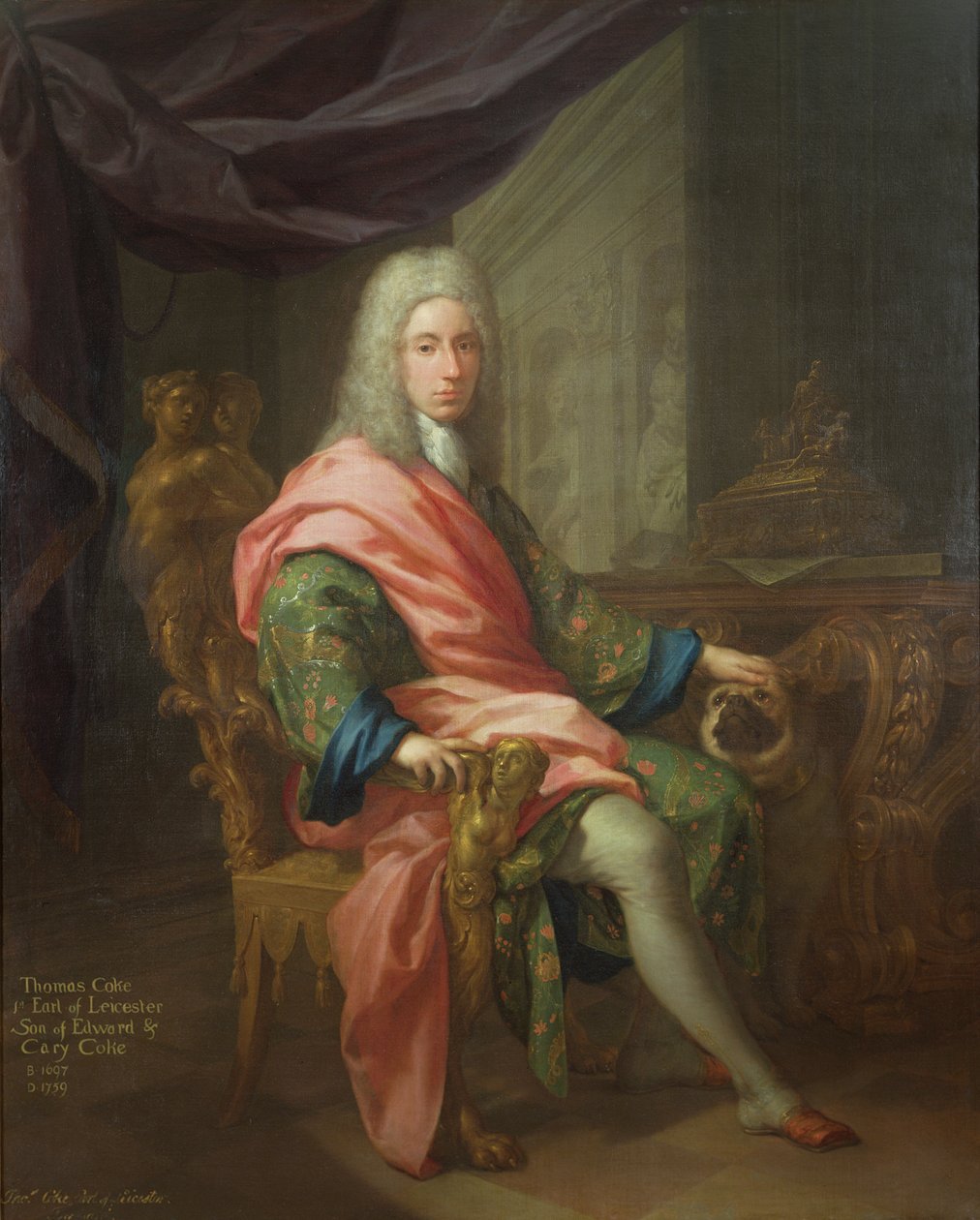 Thomas Coke (n.1698) 1° Conte di Leicester (della prima creazione) da Francesco Trevisani