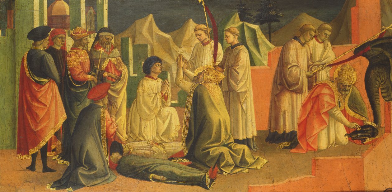 Storia di San Silvestro da Francesco di Stefano Pesellino