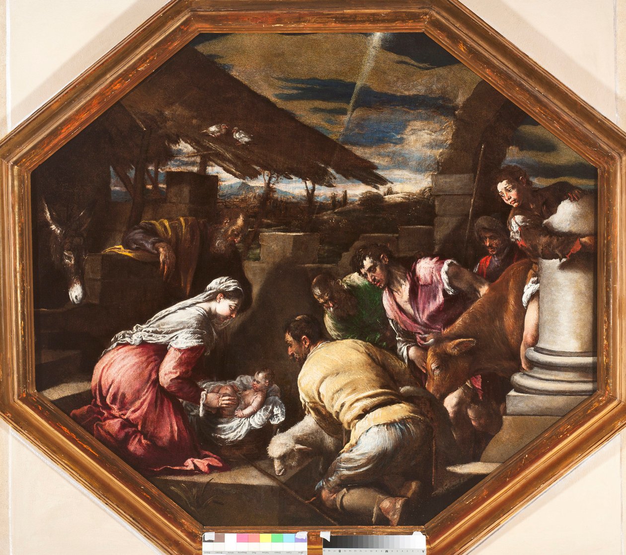 Adorazione dei pastori, dipinto di Francesco da Ponte detto Francesco Bassano, Genova, Musei di Strada Nuova da Francesco Bassano