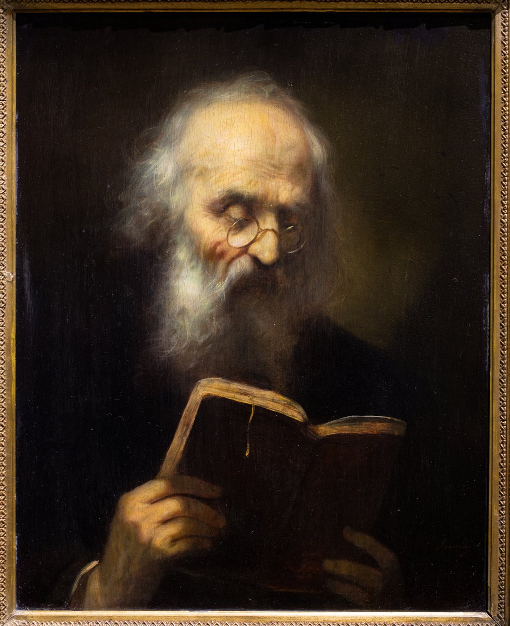 Lettura con le lunette da Francesco (1611 69) Giovani