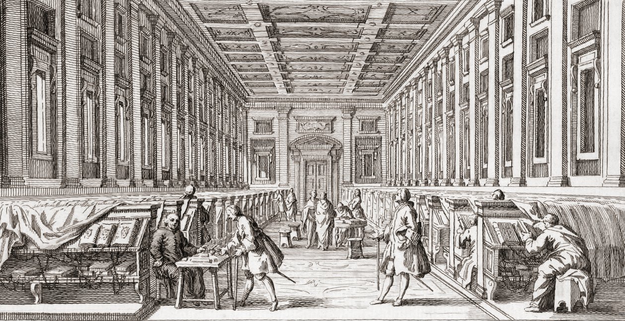 Biblioteca Laurenziana, fine XVIII secolo da Francesco (after) Bartolozzi