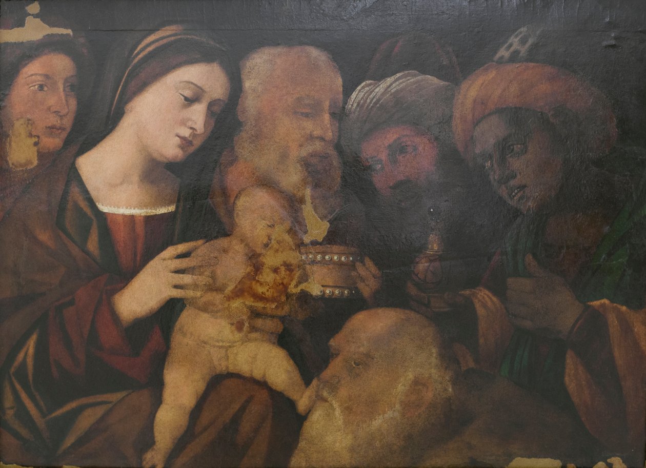 Adorazione dei Magi, probabilmente di Francesco Rizzo da Santacroce da Francesco (fl.1508 45) Rizzi da Santacroce