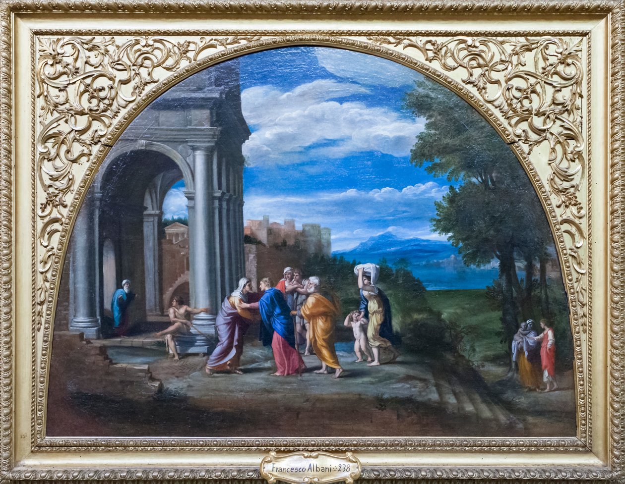 Paesaggio con la visitazione da Francesco Albani