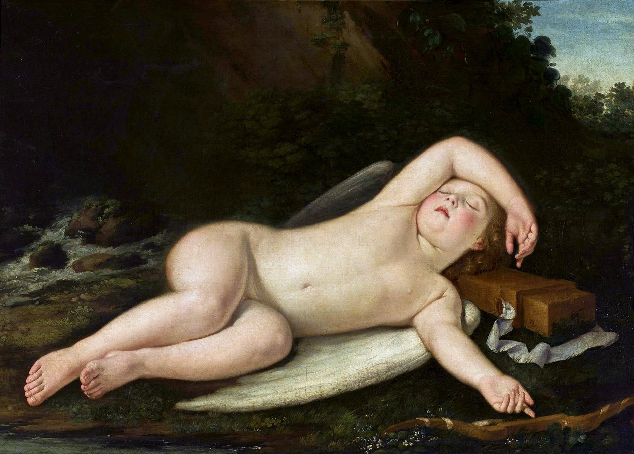 Eros addormentato da Francesco Albani