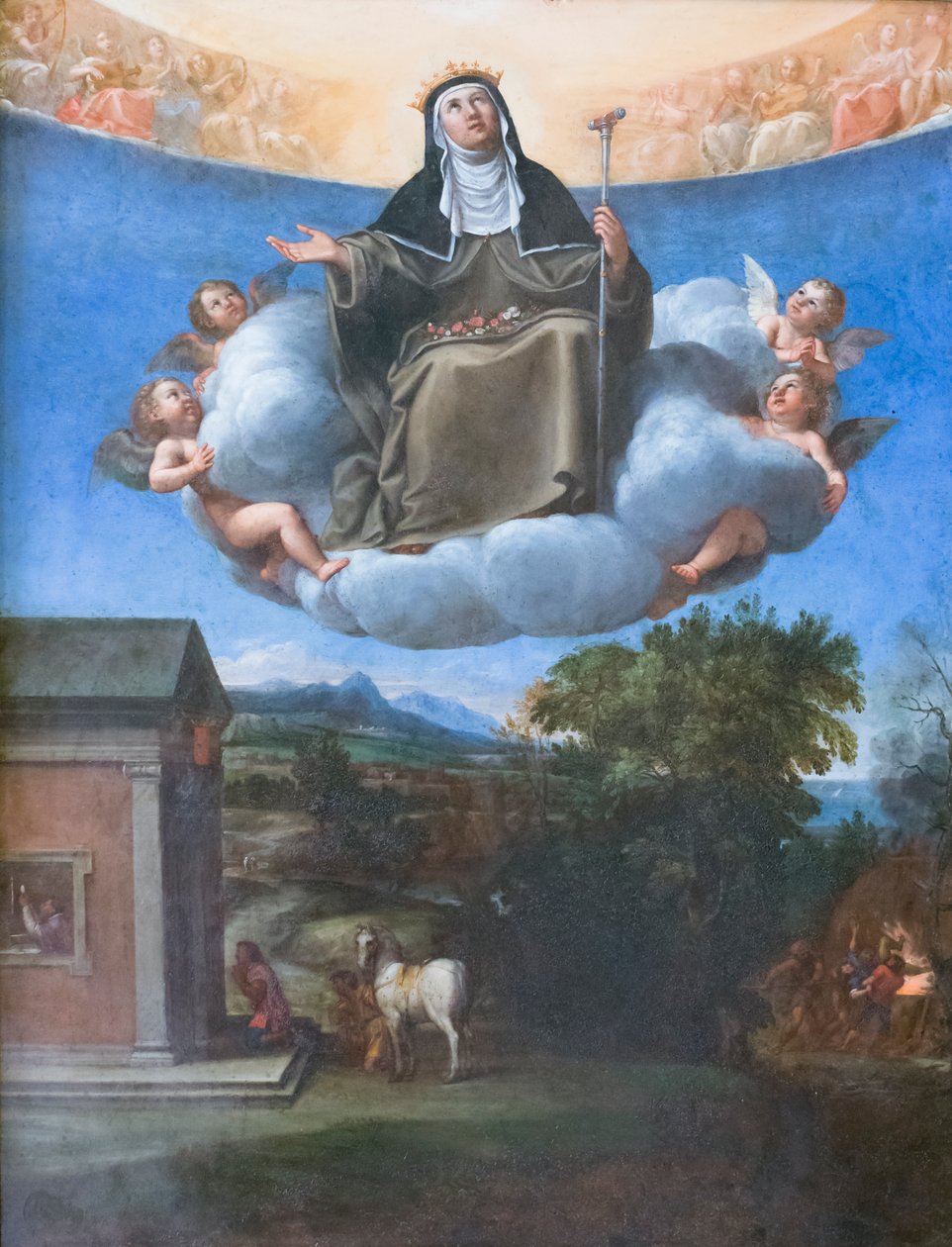 Santa Elisabetta in gloria da Francesco Albani