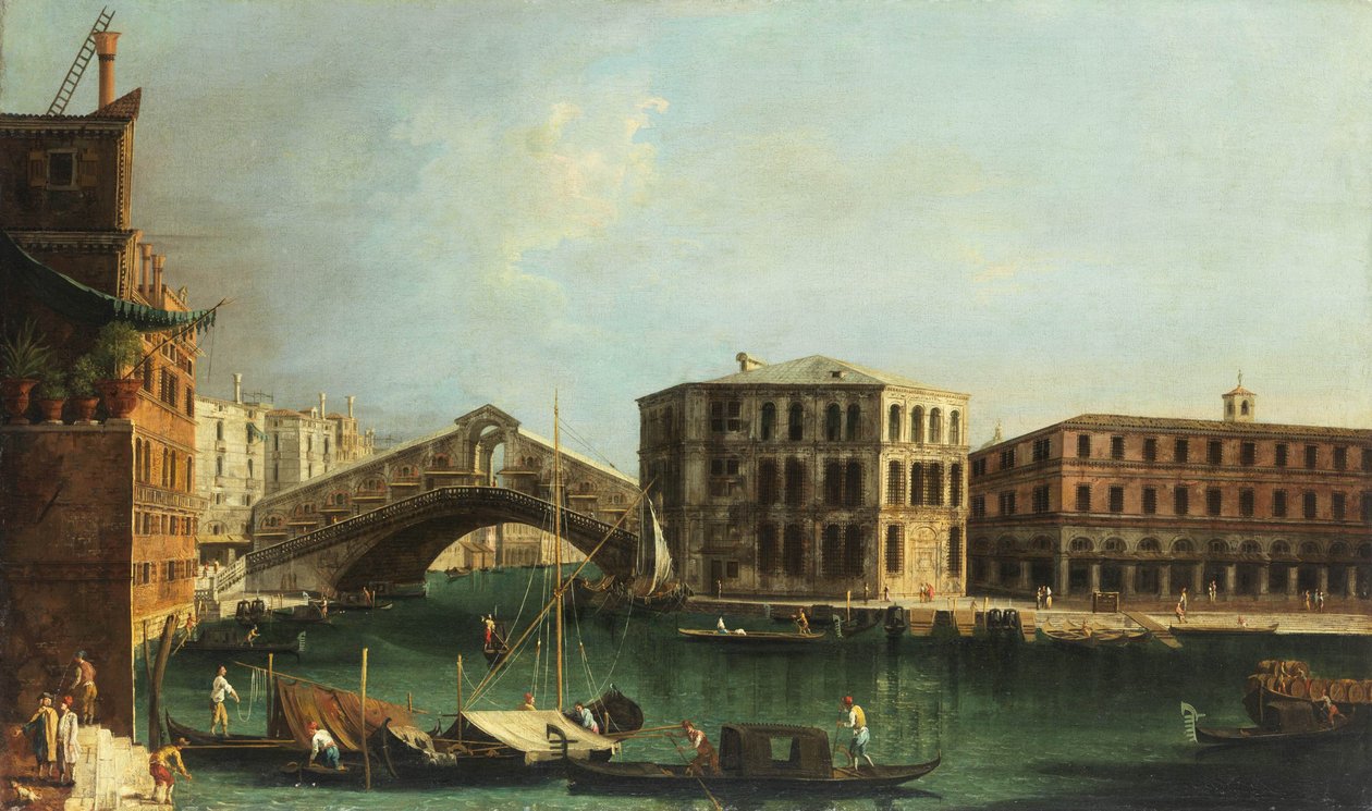 Francesco Albotto Ponte di Rialto e Palazzo dei Camerlenghi da Francesco Albotto