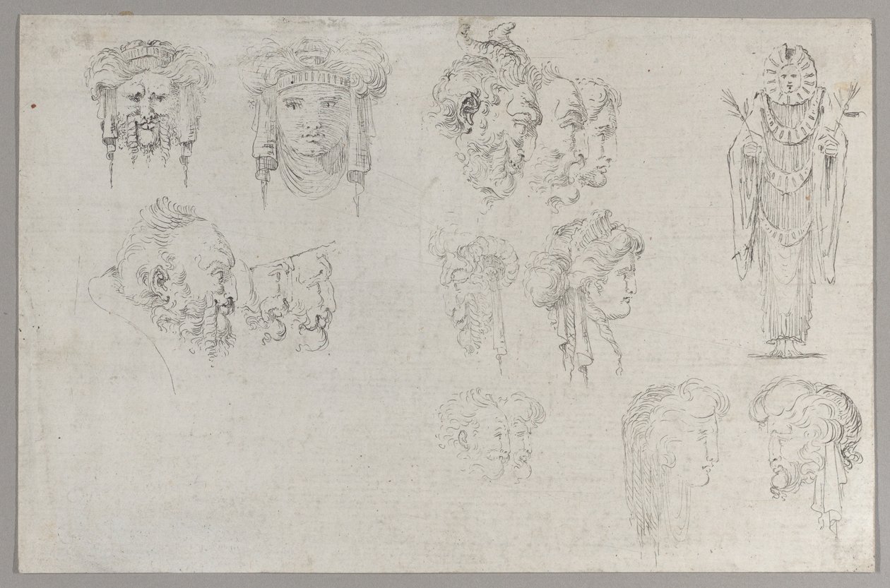 Studi di teste da Francesco Algarotti