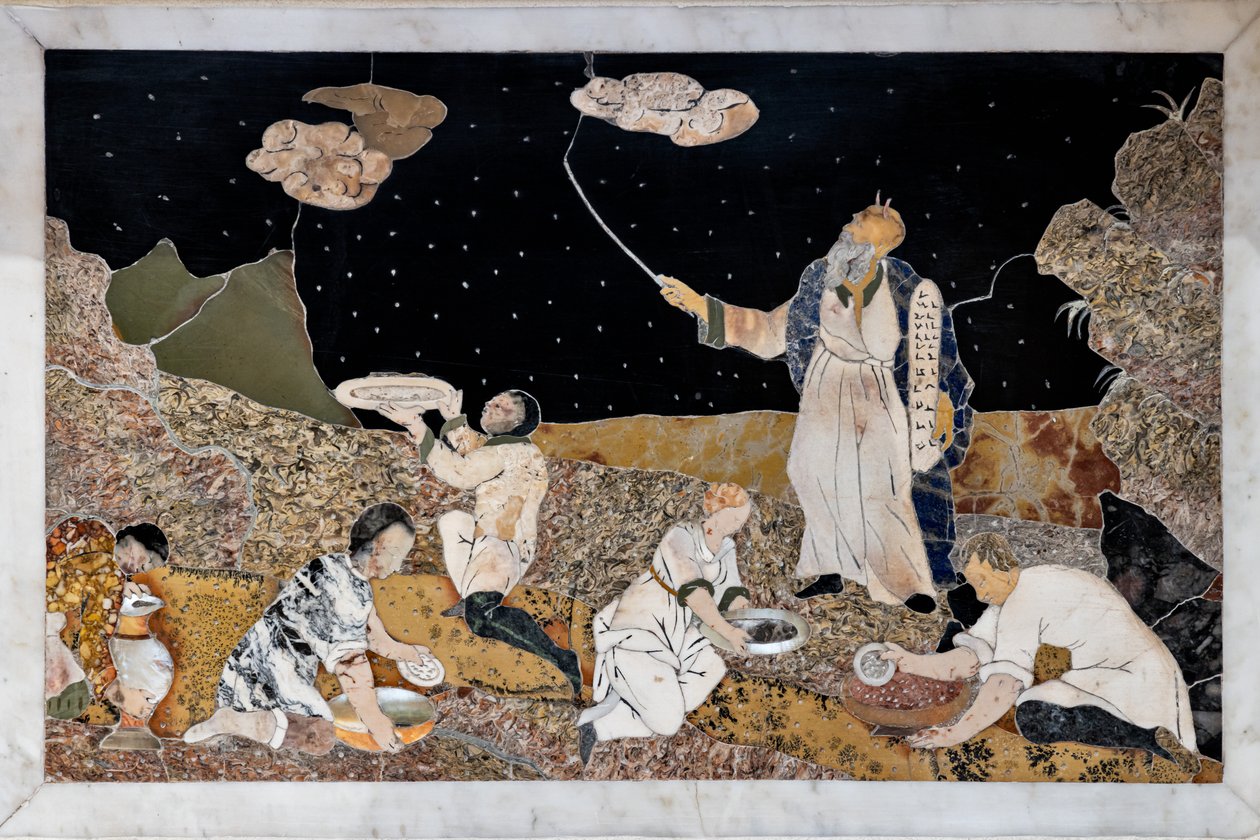 Der Hauptaltar, ausgestattet mit zwei Tafeln, überragt von einem grandiosen Marmortabernakel (Detail) von Francesco Antonio Corbarelli