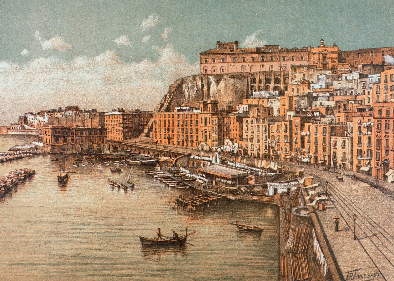 Il quartiere di Santa Lucia, a Napoli da Francesco Aversano