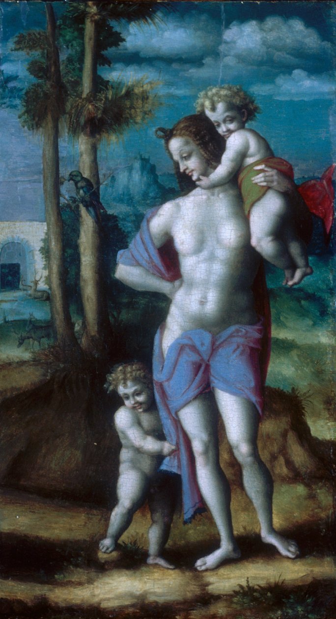 Eva con Caino e Abele da Francesco Bacchiacca