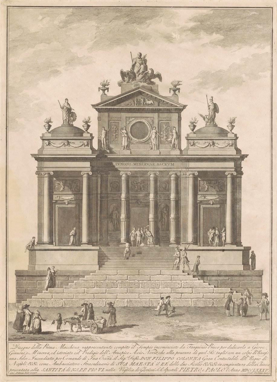 La Prima Macchina per la Chinea del 1785 da Francesco Barbazza