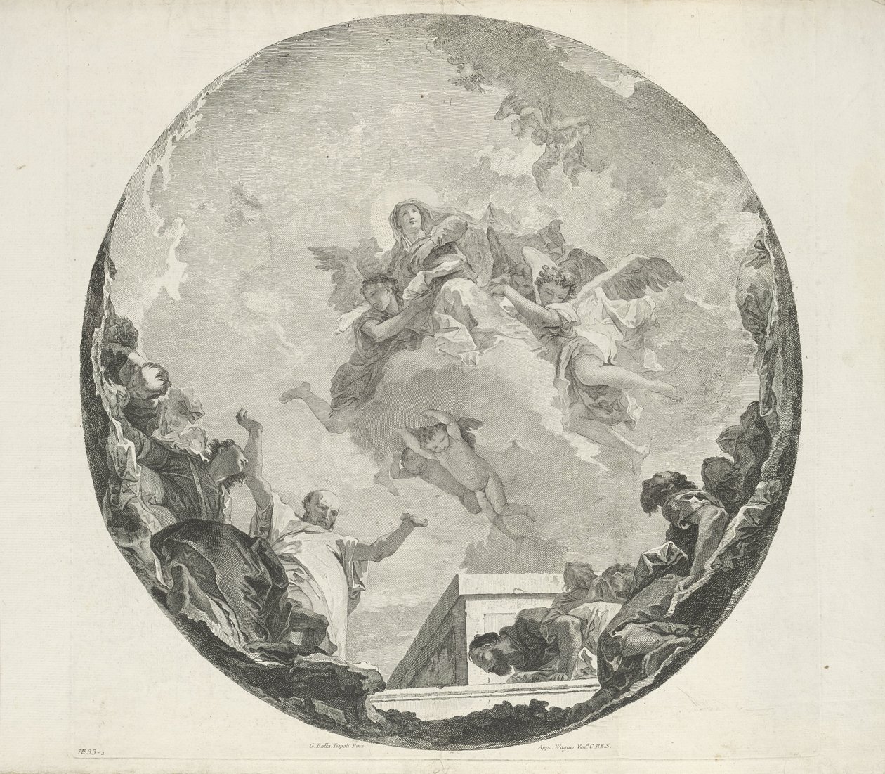 Ascensione di Maria da Francesco Bartolozzi (attributed to)