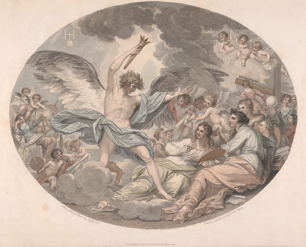 Apollo e le Muse da Francesco Bartolozzi