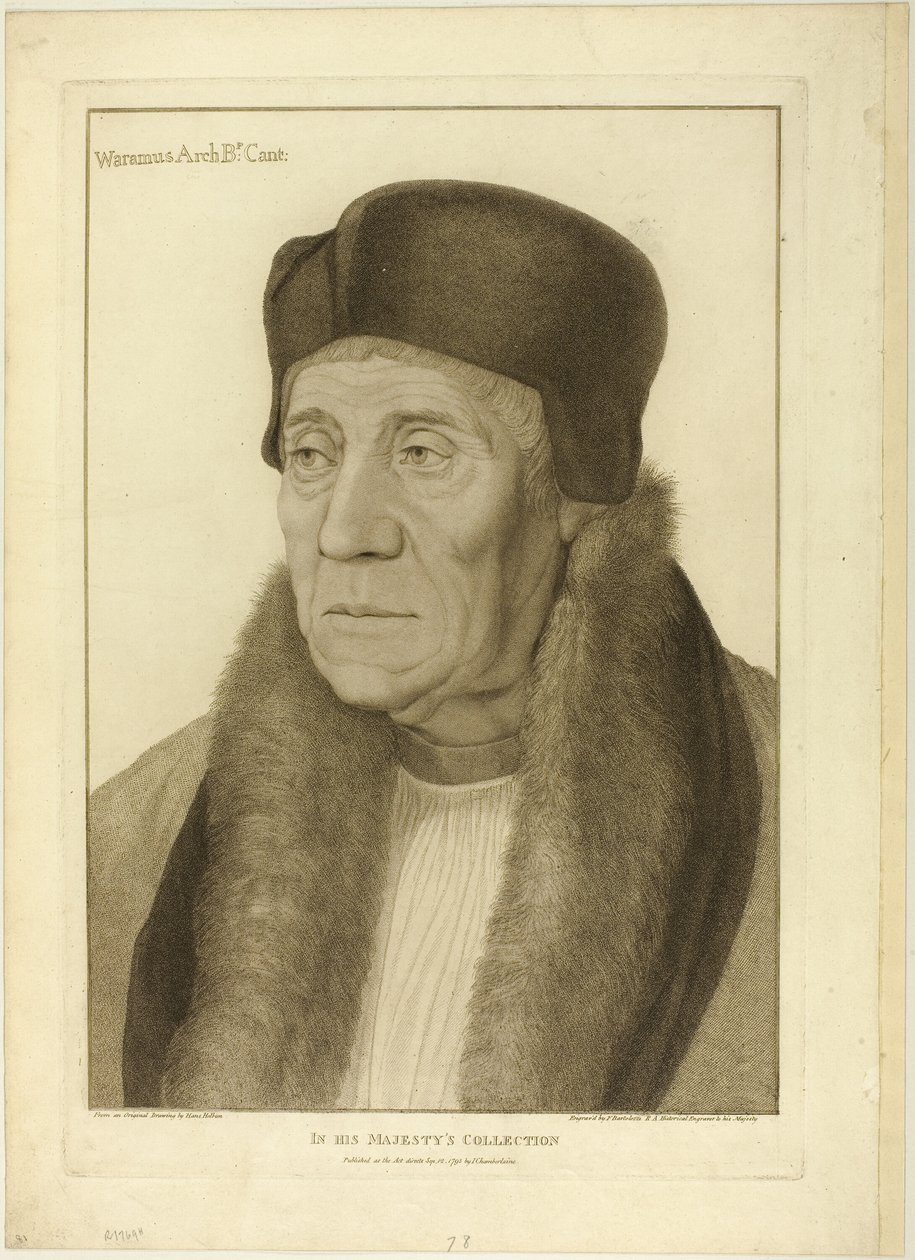 Arcivescovo Warham da Francesco Bartolozzi