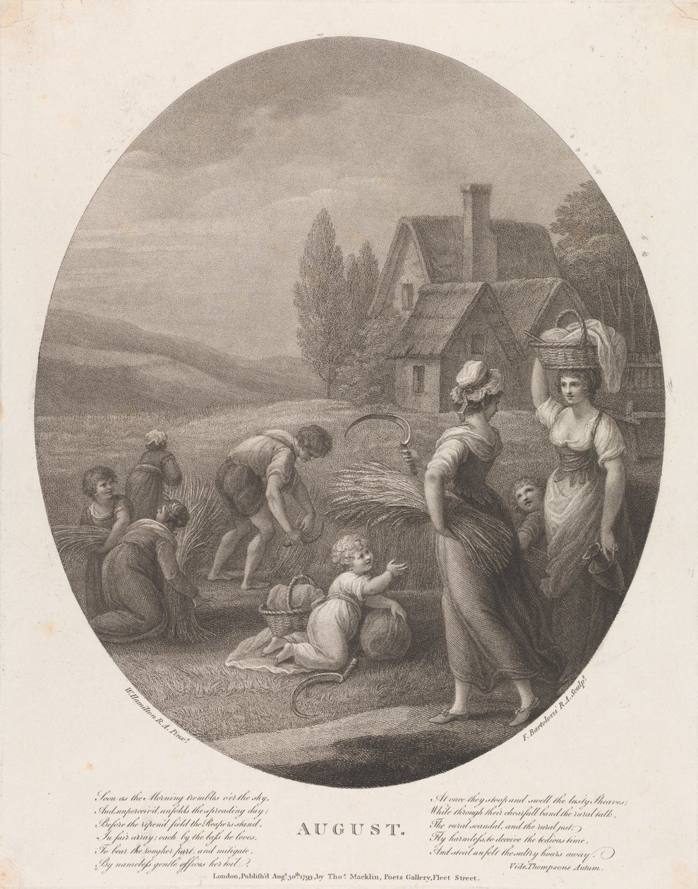 Agosto da Francesco Bartolozzi