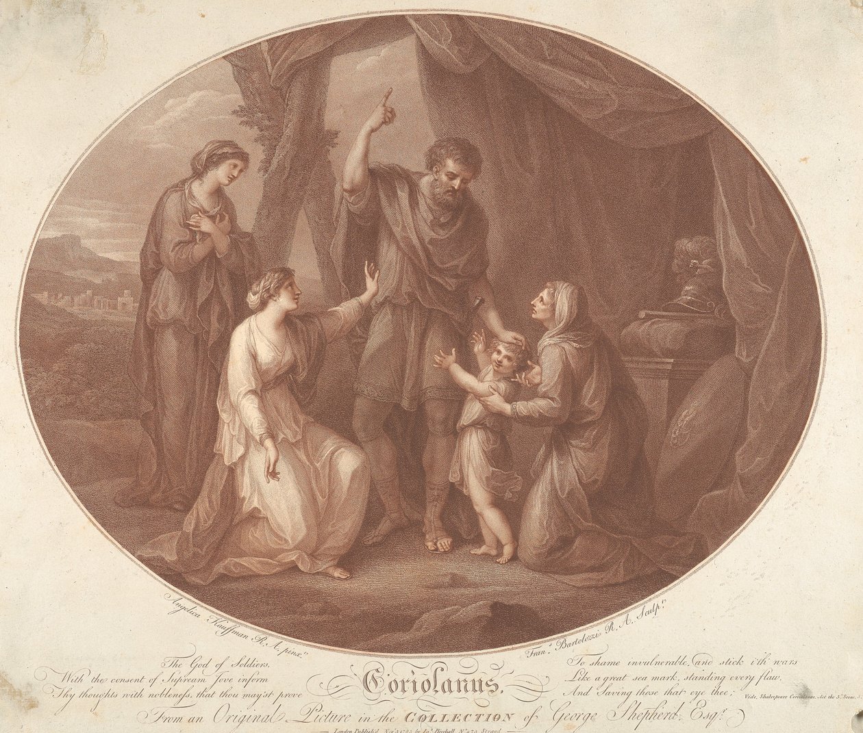 Coriolano, Atto V, Scena III da Francesco Bartolozzi