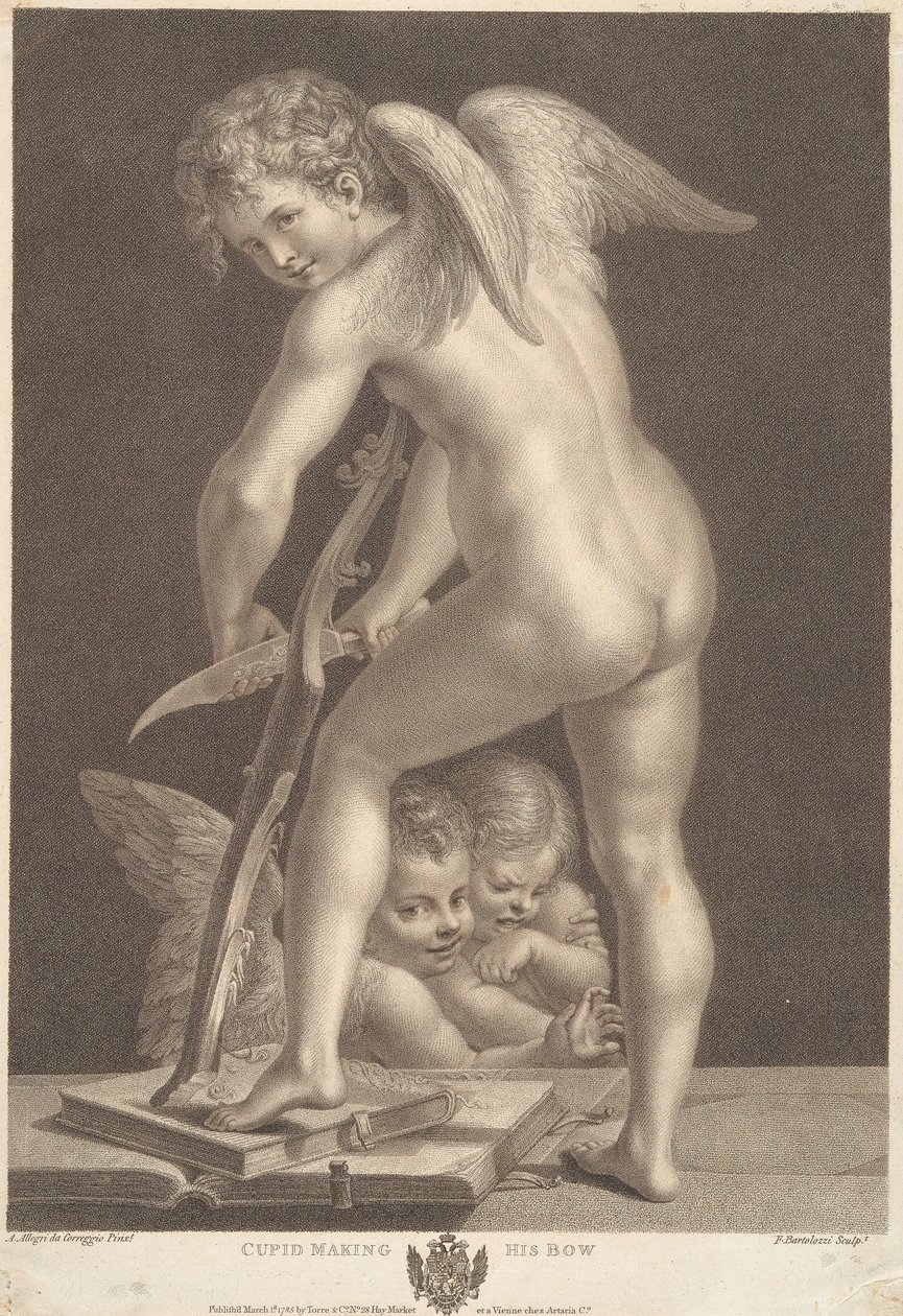 Cupido intaglia un arco da Francesco Bartolozzi