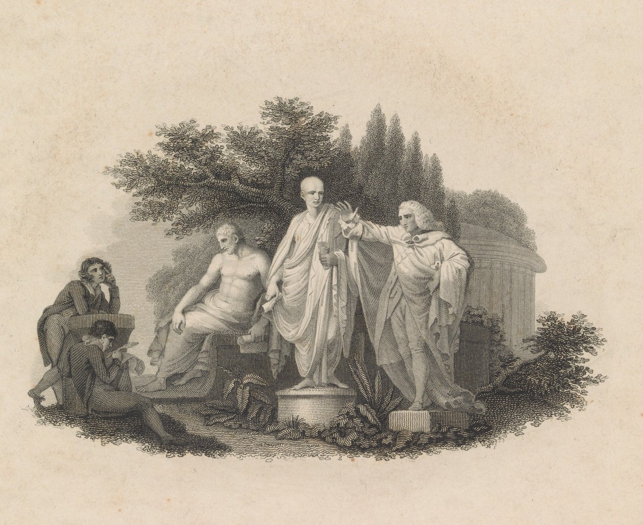 Demostene, Cicerone e William Pitt, Conte di Chatham da Francesco Bartolozzi