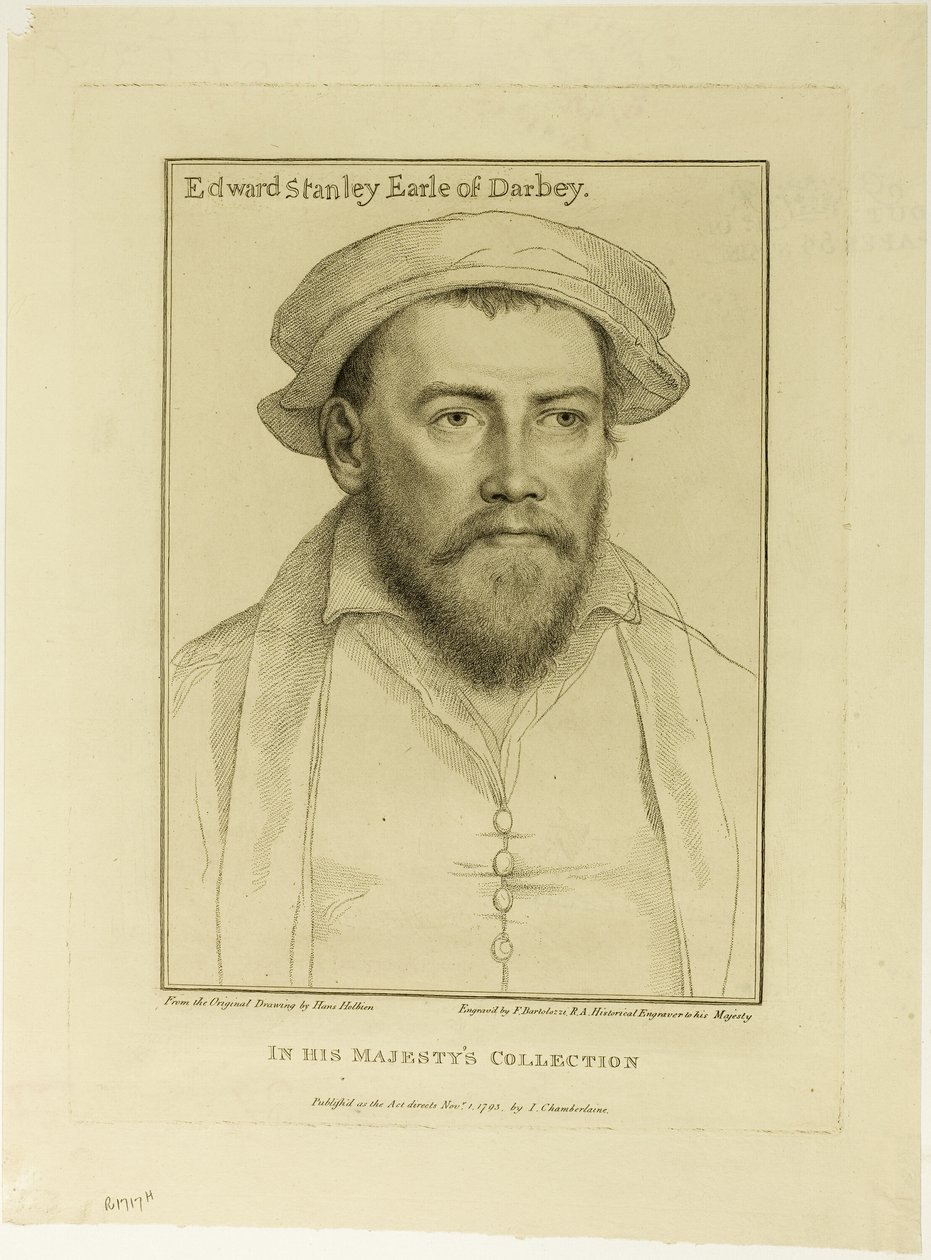 Edward Stanley, conte di Derby da Francesco Bartolozzi