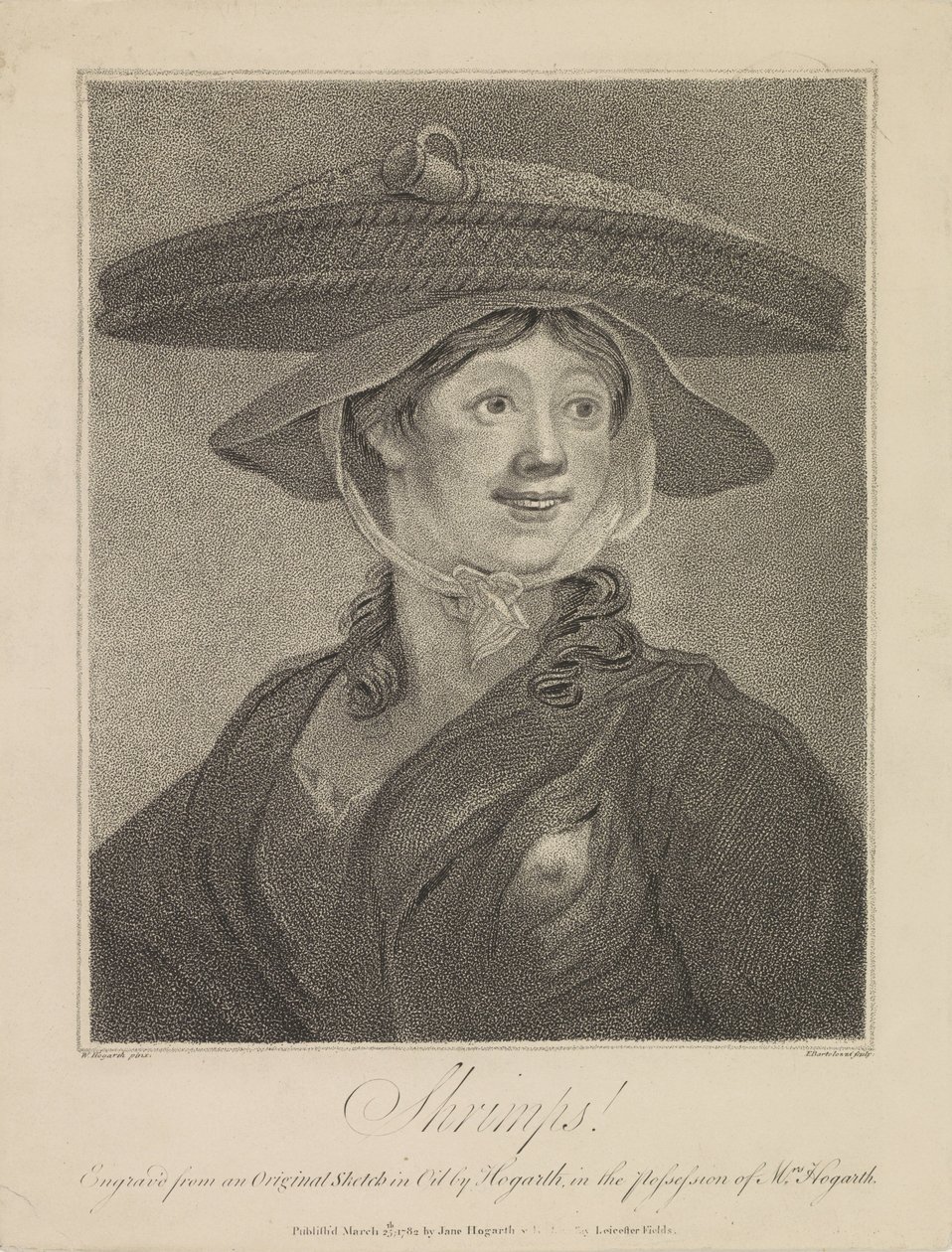 Venditrice di gamberetti da Francesco Bartolozzi