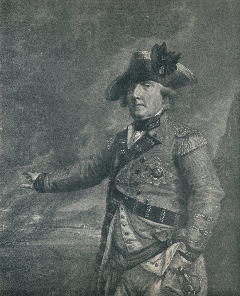 George Augustus Elliot Lord Heathfield, Governatore di Gibilterra, 1788 1909 da Francesco Bartolozzi