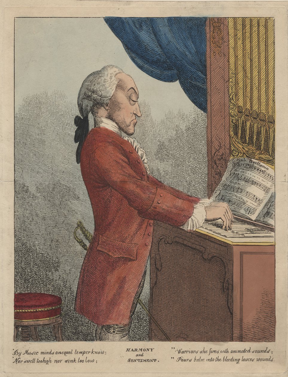 Armonia e sentimento, c.1785 da Francesco Bartolozzi