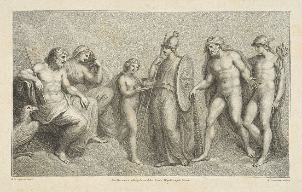 Ercole presentato a Giove e Giunone da Francesco Bartolozzi