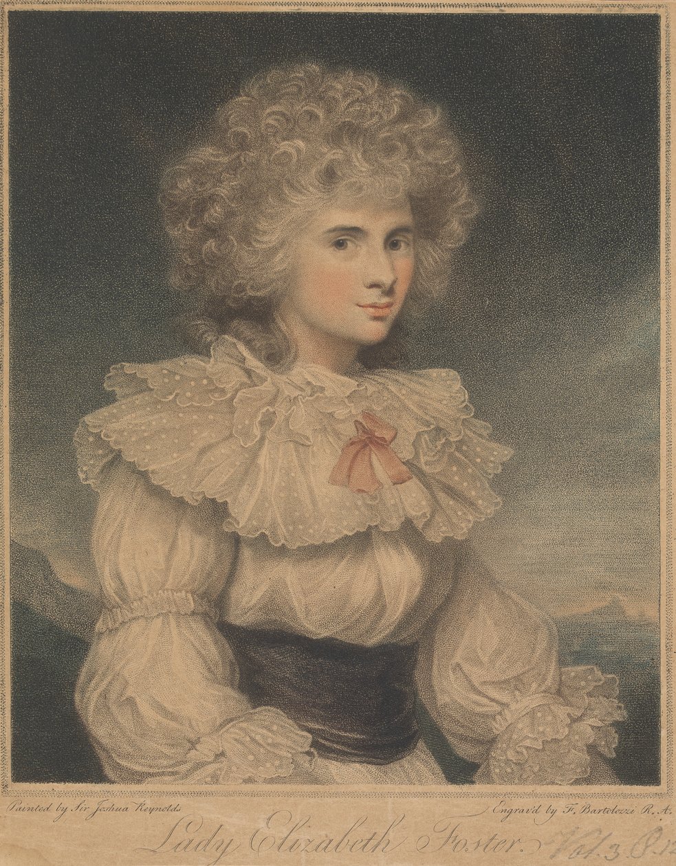 Lady Elizabeth Cavendish (nata Hervey), Duchessa di Devonshire da Francesco Bartolozzi
