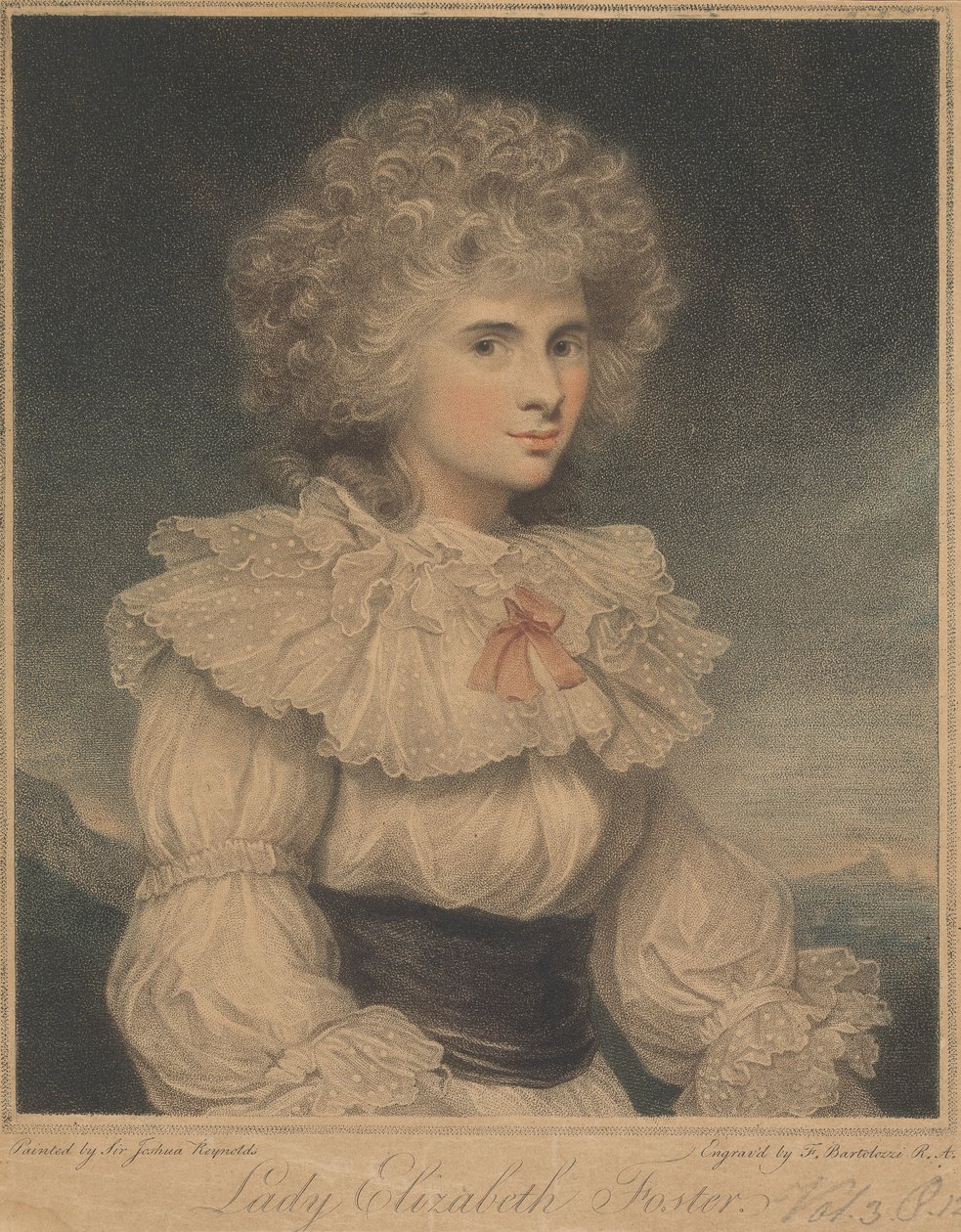 Lady Elizabeth Cavendish (nata Hervey), Duchessa di Devonshire da Francesco Bartolozzi