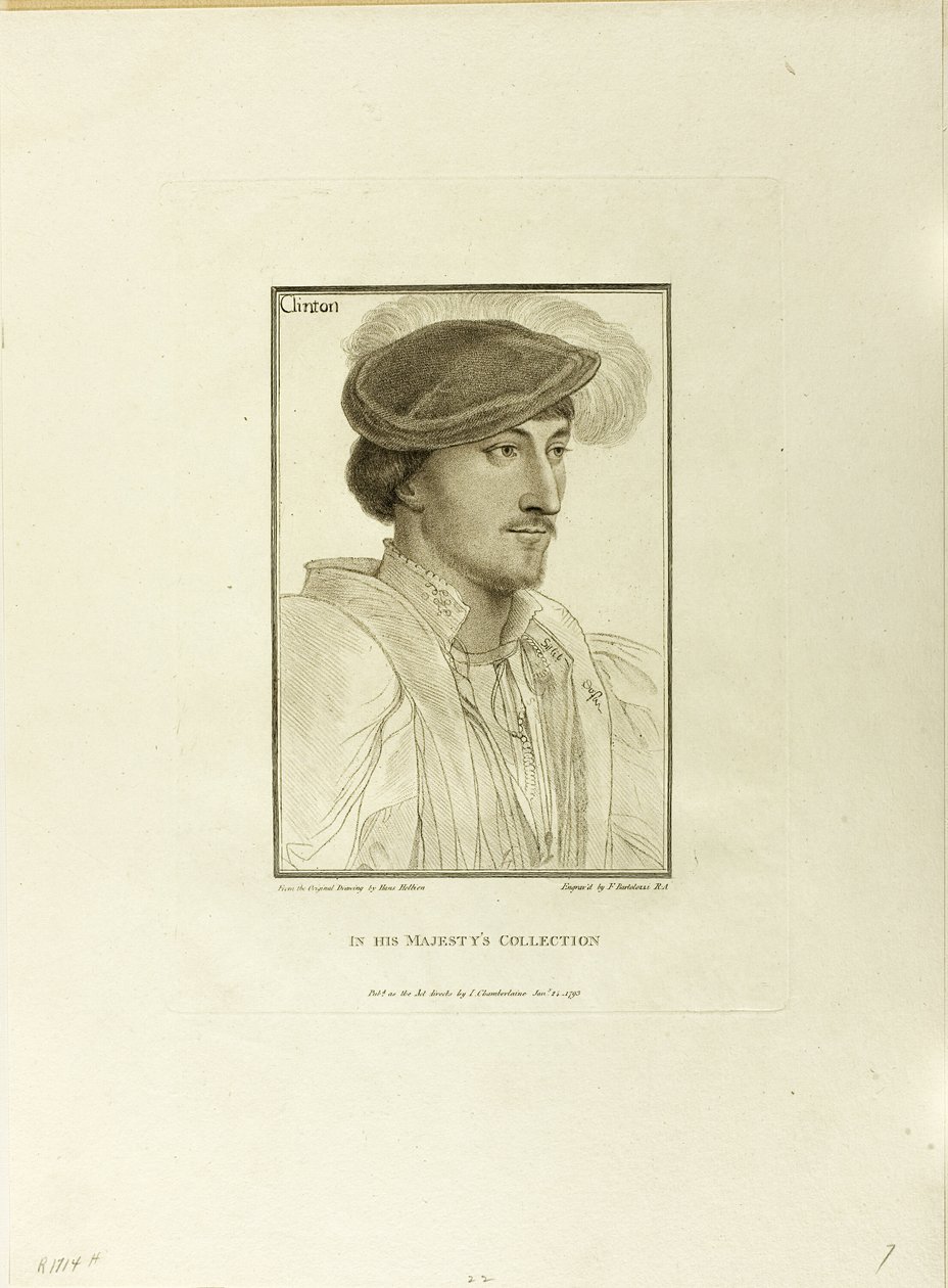 Lord Clinton da Francesco Bartolozzi