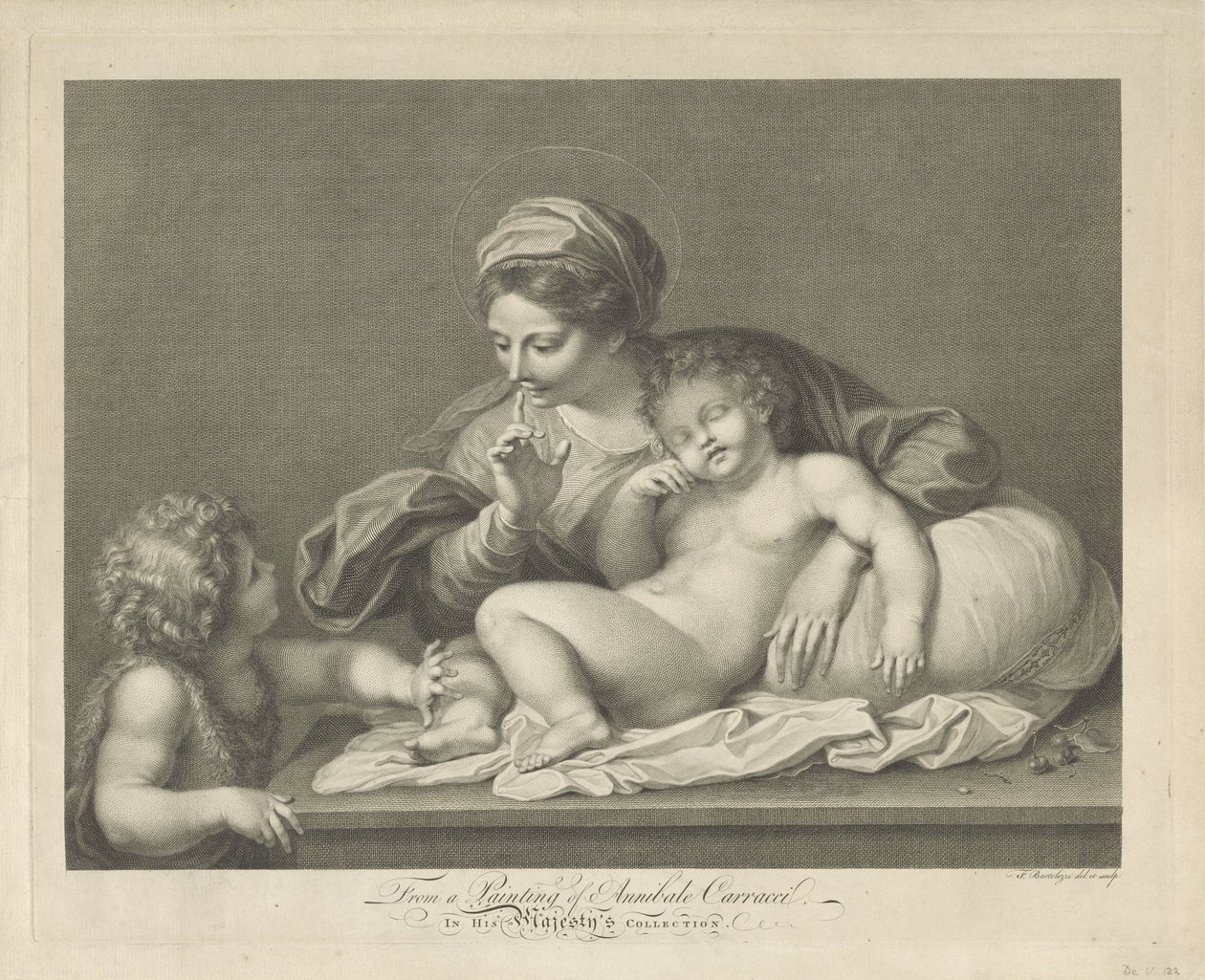 Maria con Bambino e il giovane Giovanni Battista da Francesco Bartolozzi