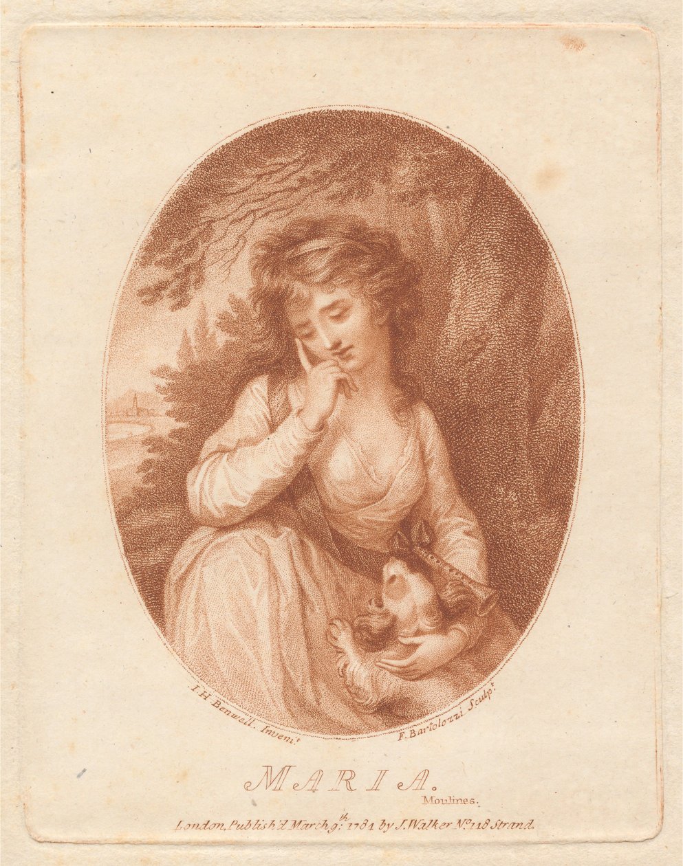 Maria di Moulines da Francesco Bartolozzi