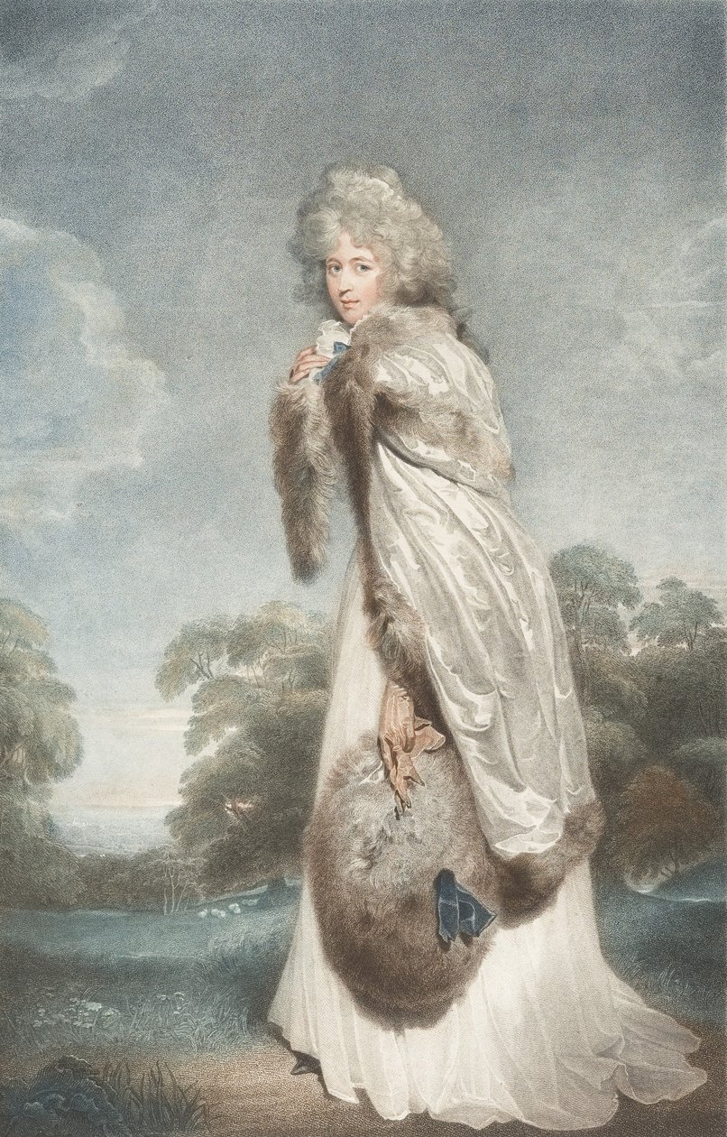 Miss Elizabeth Farren, contessa di Derby da Francesco Bartolozzi