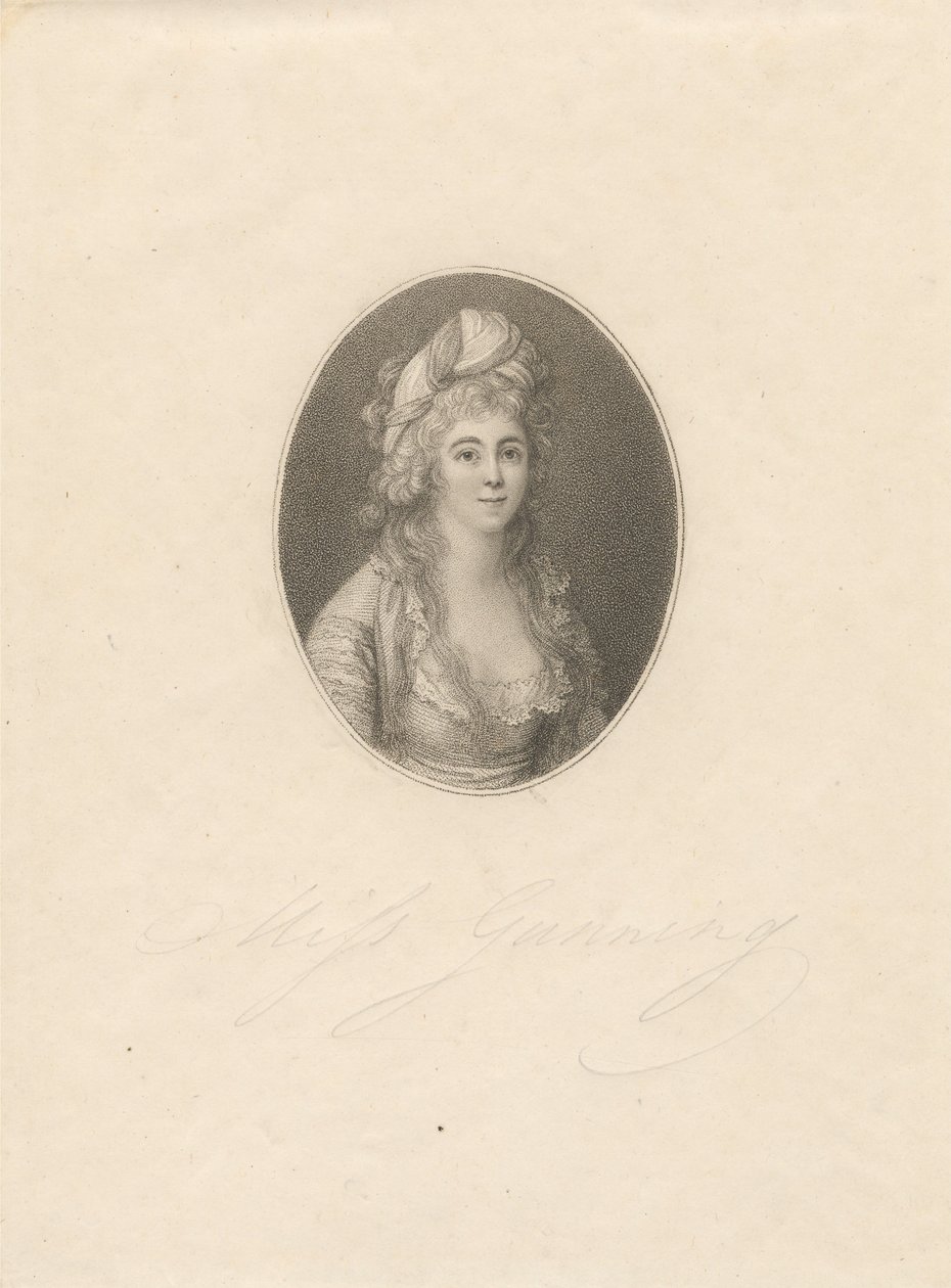 Miss Gunning da Francesco Bartolozzi