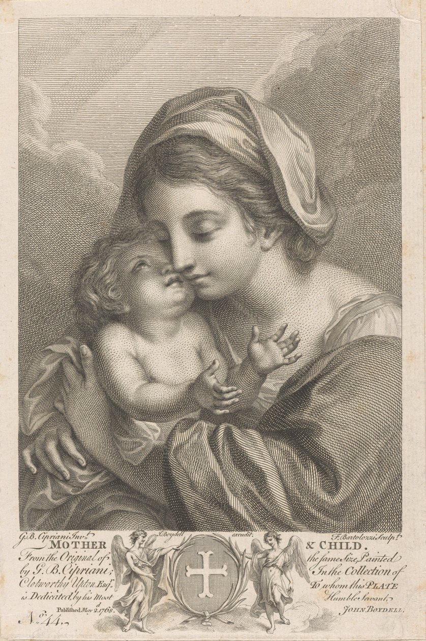 Madre e figlio da Francesco Bartolozzi