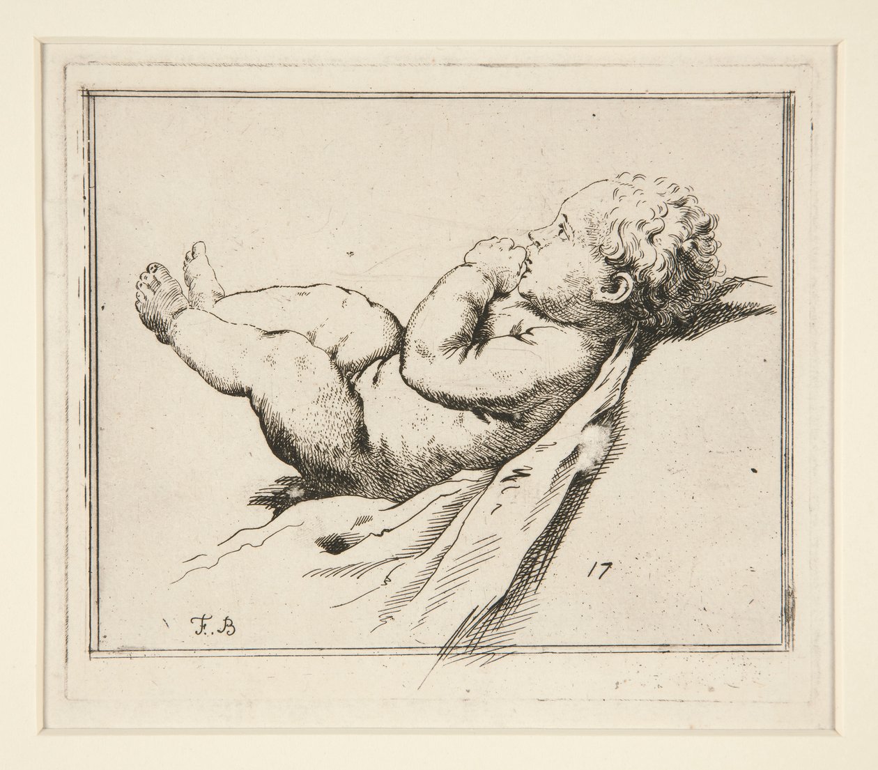 Bambino nudo da Francesco Bartolozzi