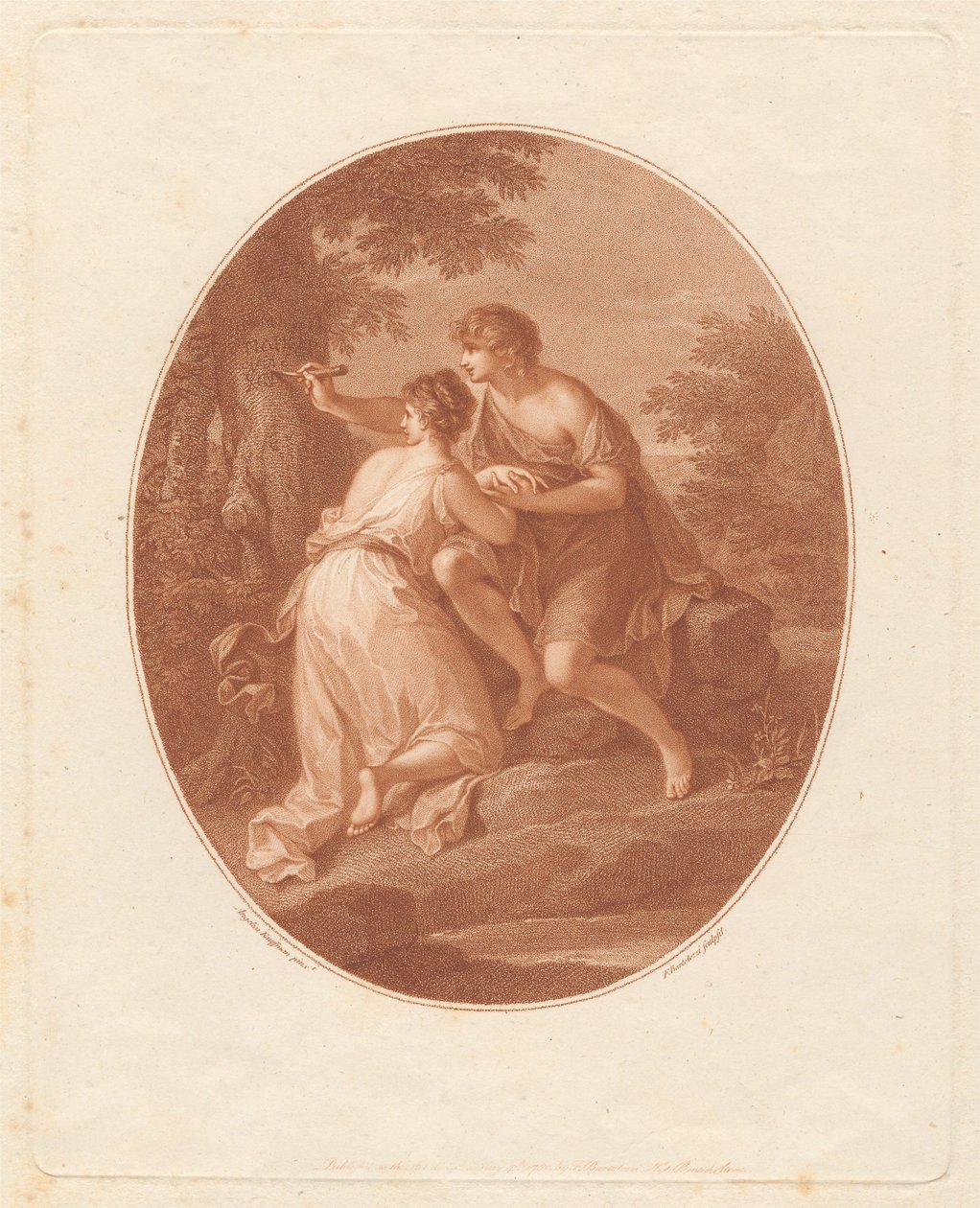 Paris und Oenone da Francesco Bartolozzi