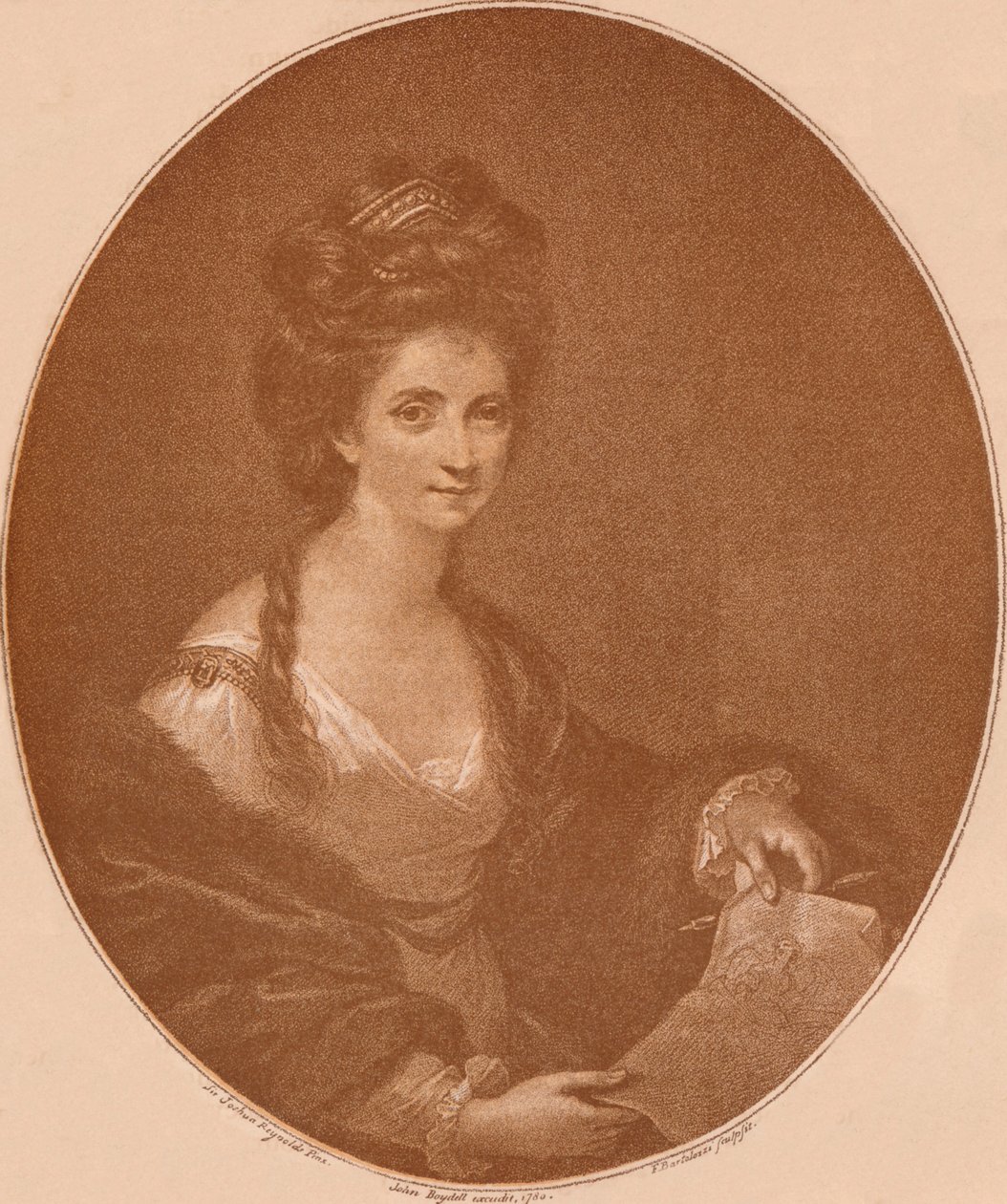 Ritratto di Angelica Kauffman, c. 1777-1904 da Francesco Bartolozzi