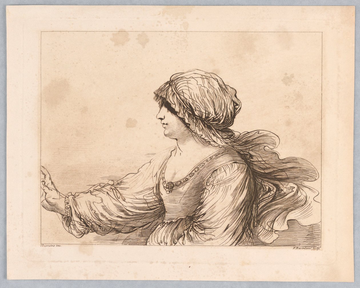 Ritratto di una donna da Francesco Bartolozzi