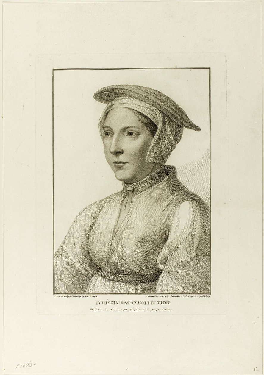 Ritratto di una giovane donna da Francesco Bartolozzi
