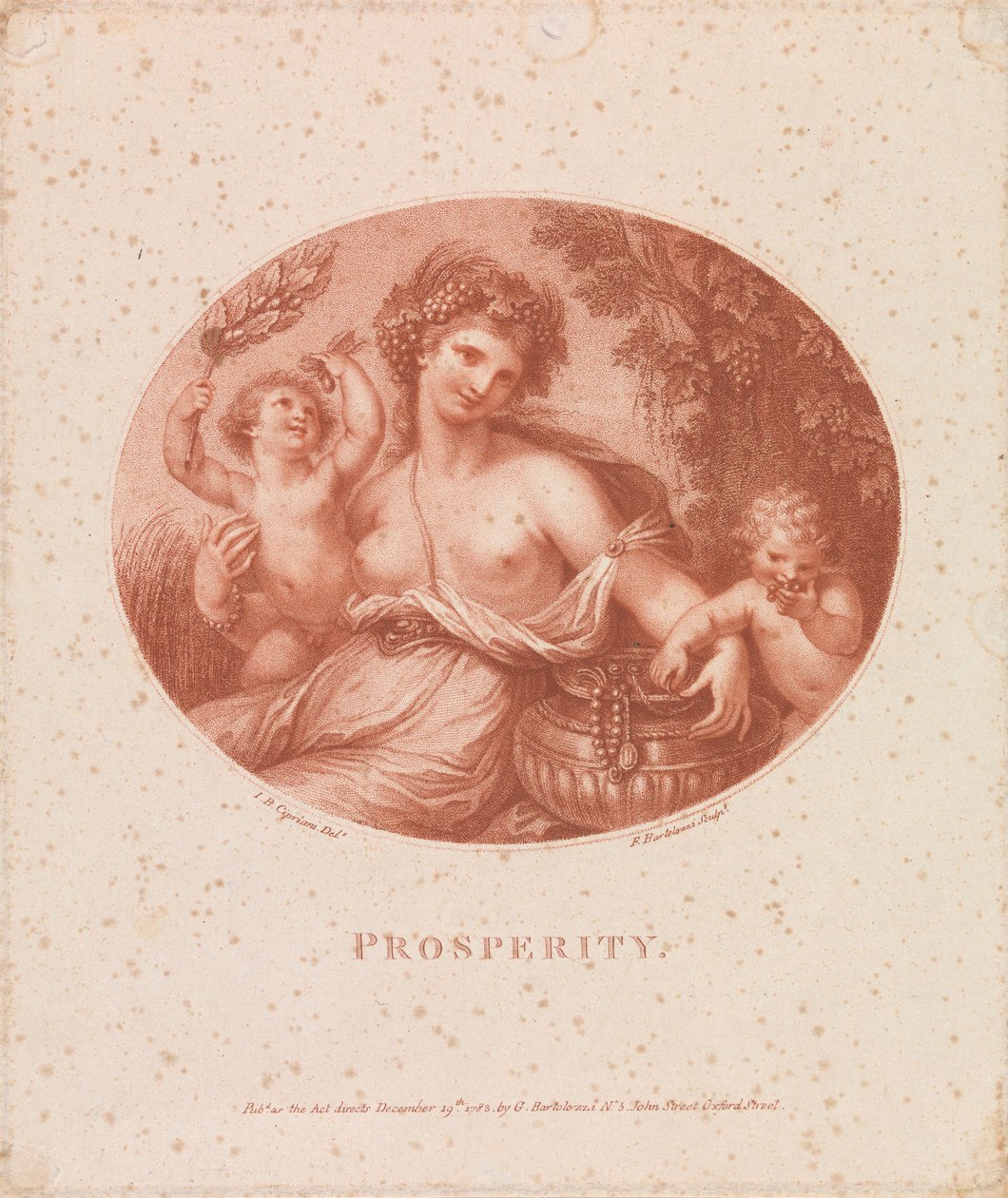 Wohlstand da Francesco Bartolozzi