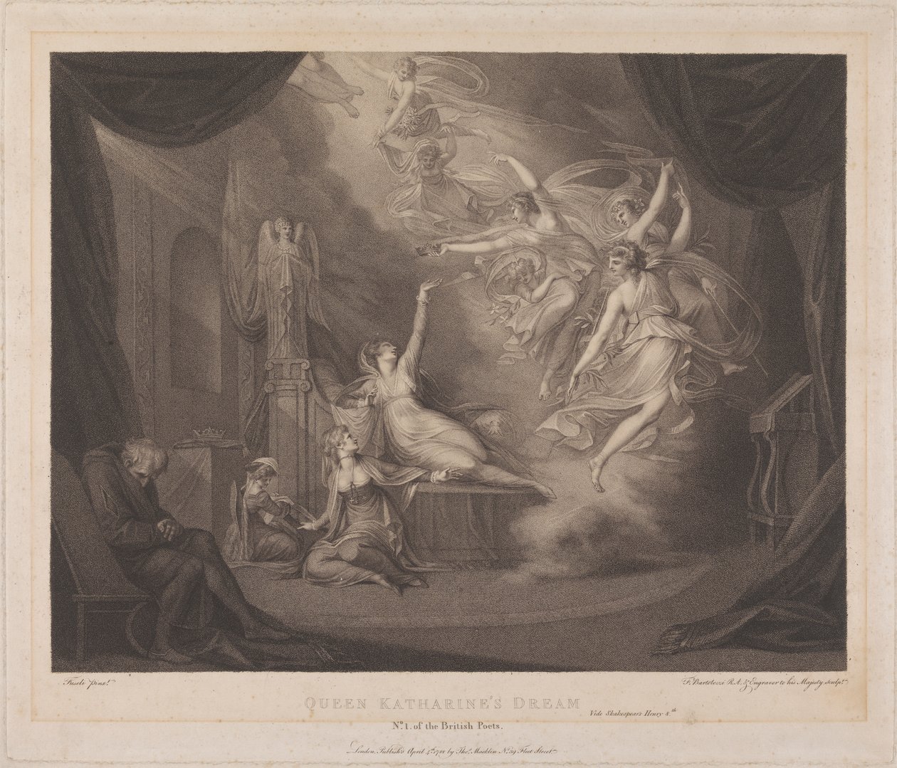 Il Sogno della Regina Caterina - "Enrico VIII" da Francesco Bartolozzi