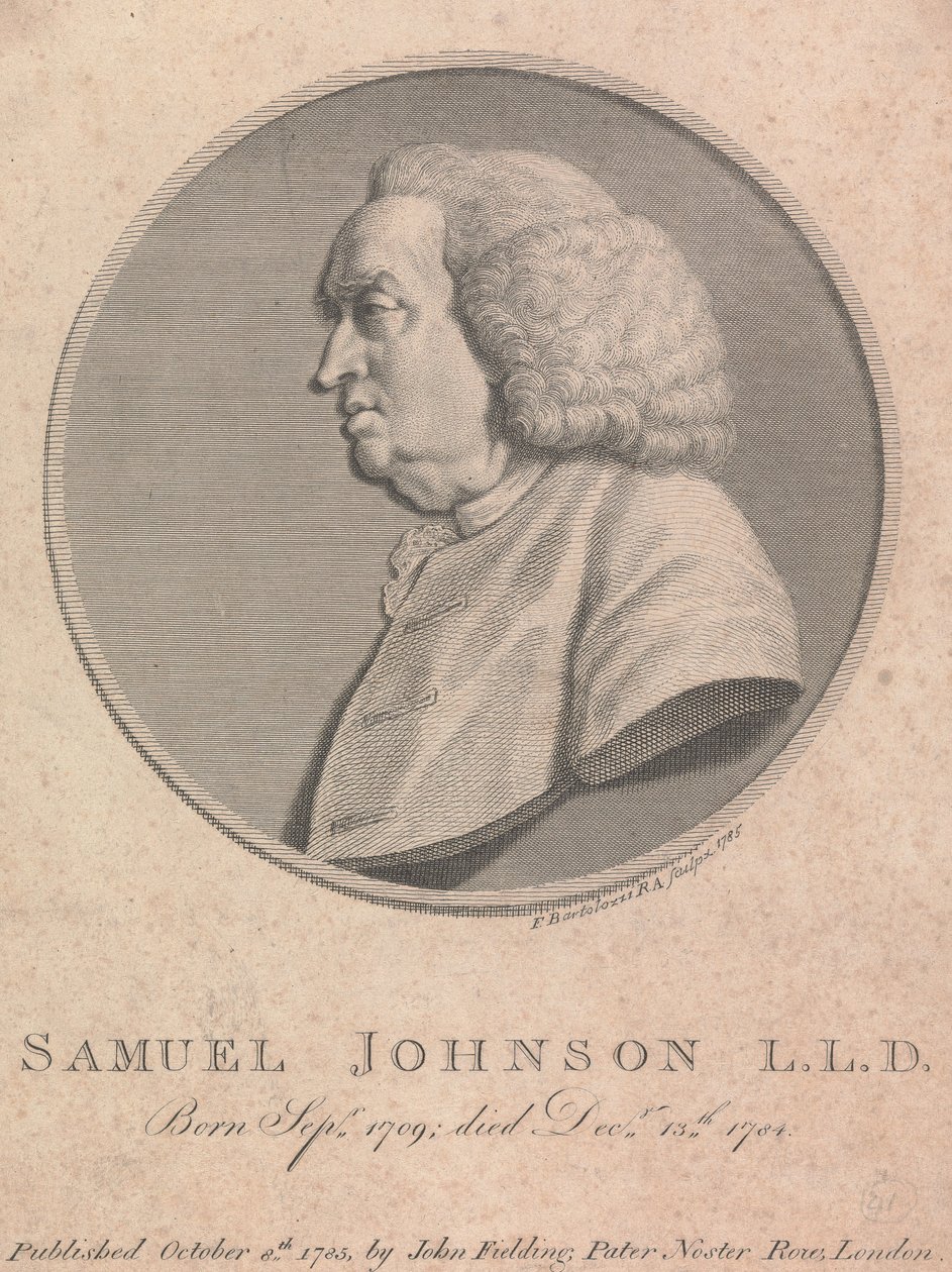 Samuel Johnson da Francesco Bartolozzi