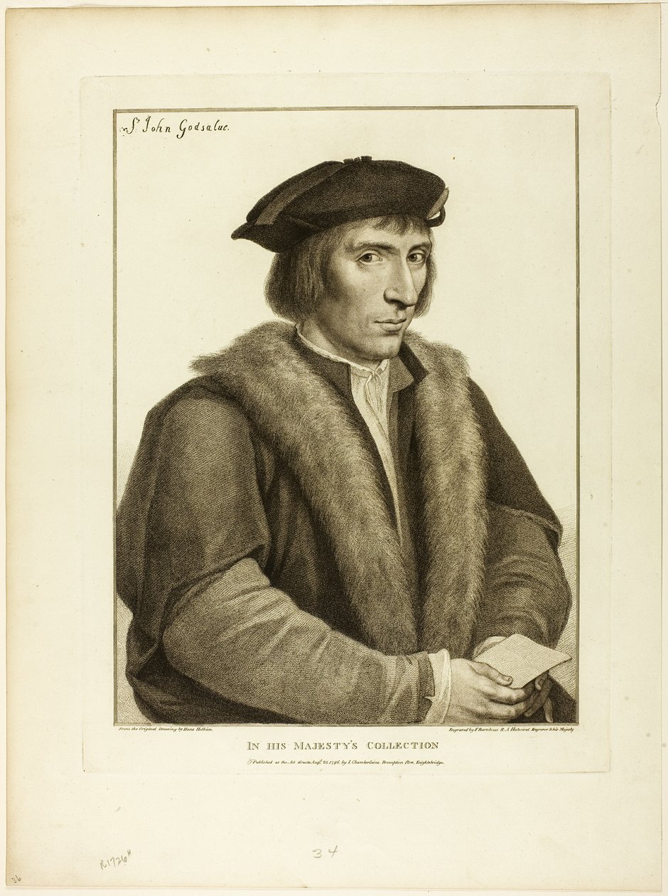 Sir John Godsalve da Francesco Bartolozzi