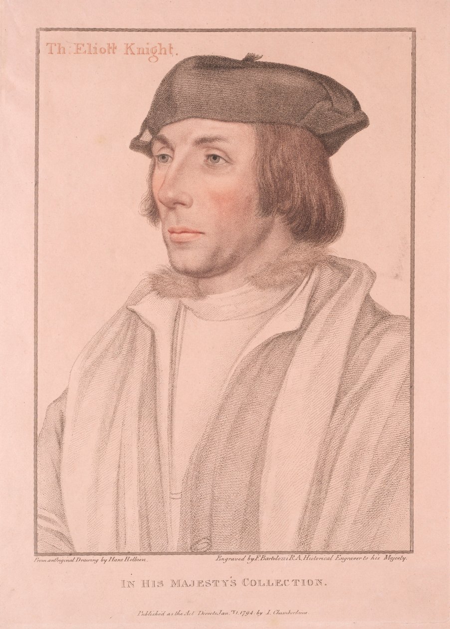 Sir Thomas Eliott da Francesco Bartolozzi