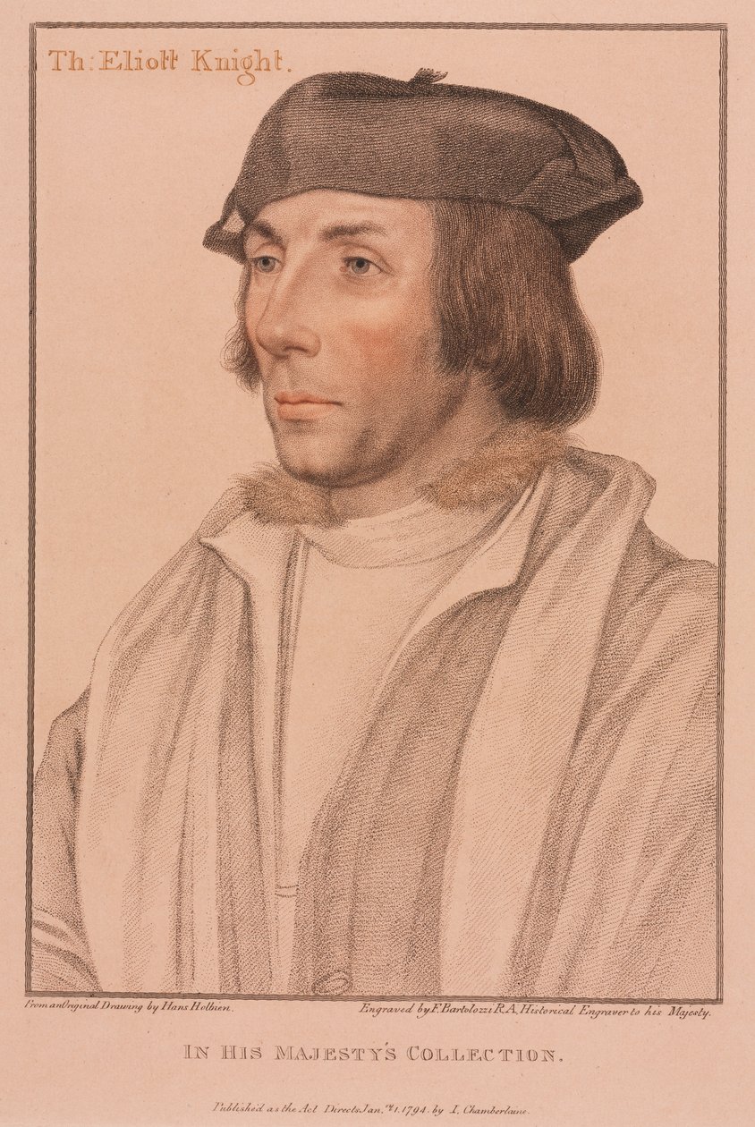 Sir Thomas Elyot da Francesco Bartolozzi