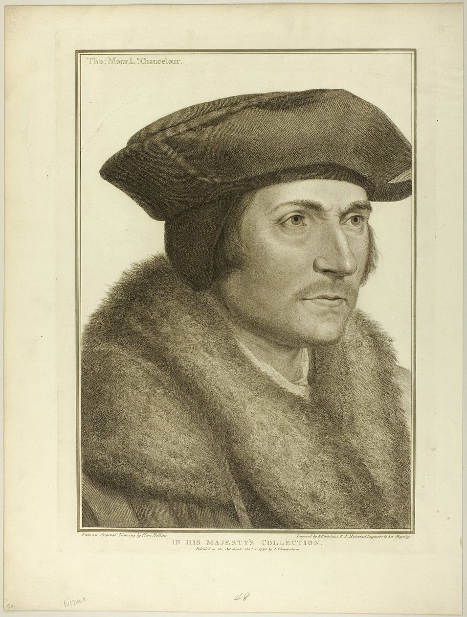 Sir Thomas More, Lord Cancelliere da Francesco Bartolozzi