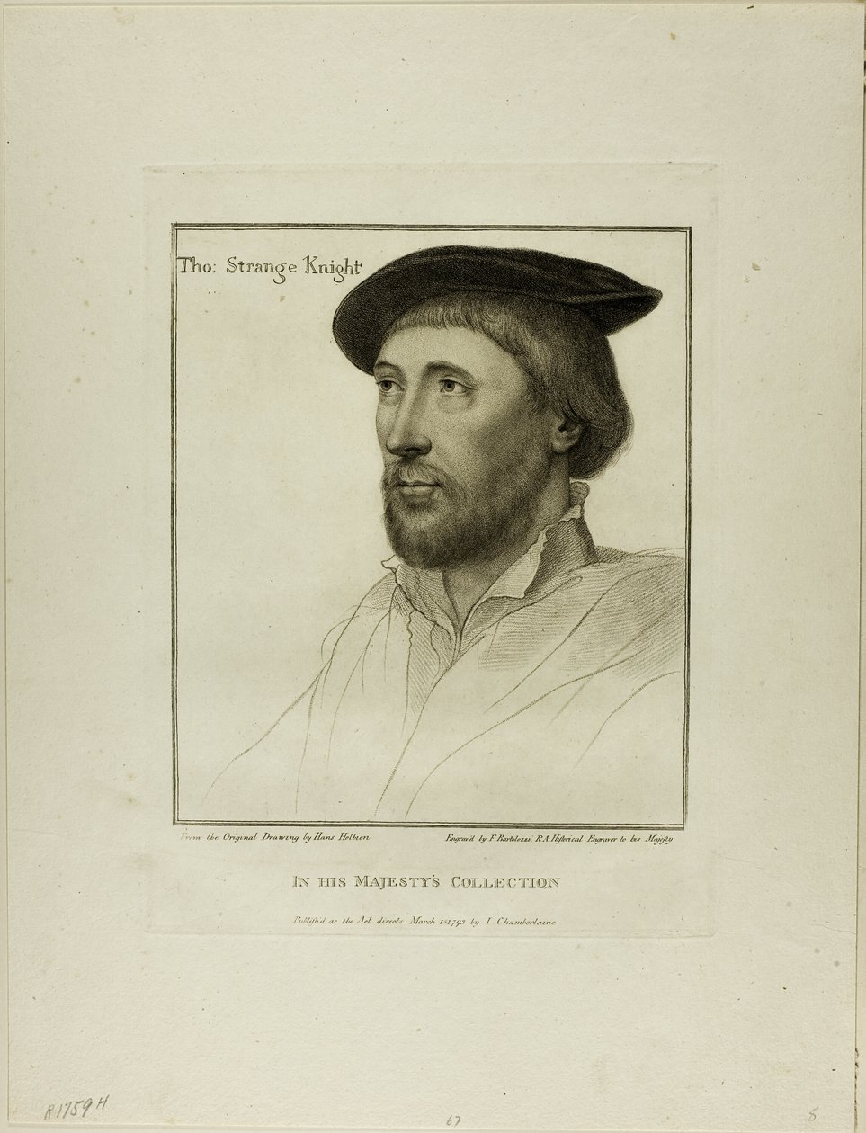 Sir Thomas Strange da Francesco Bartolozzi